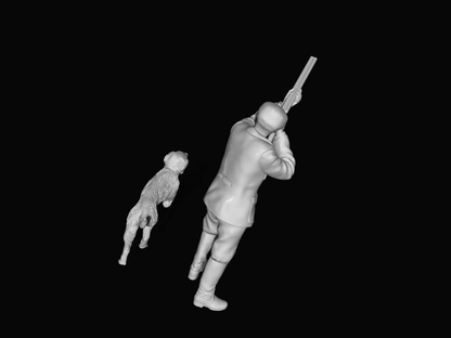 MM729 Farmer Shooting and Dog Figure
