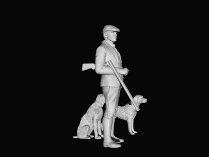 MM731 Farmer Walking and Dogs Trade - Figure