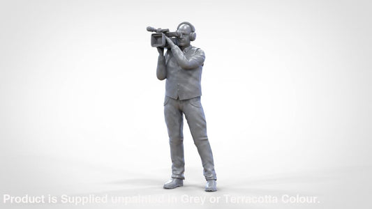 Male With Tv/Camera On Shoulders Mm815 Figure