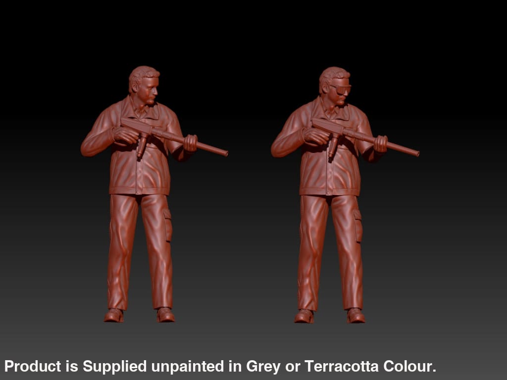 Mm827 Male With Pressure Washer Figure