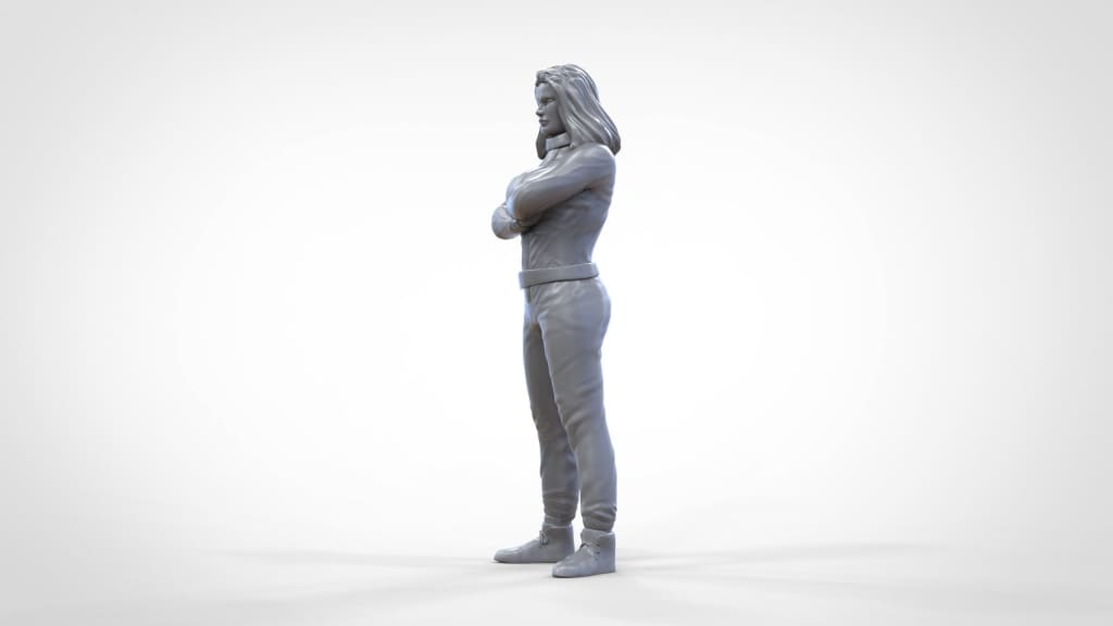 Mm848 Woman Race Driver Figure