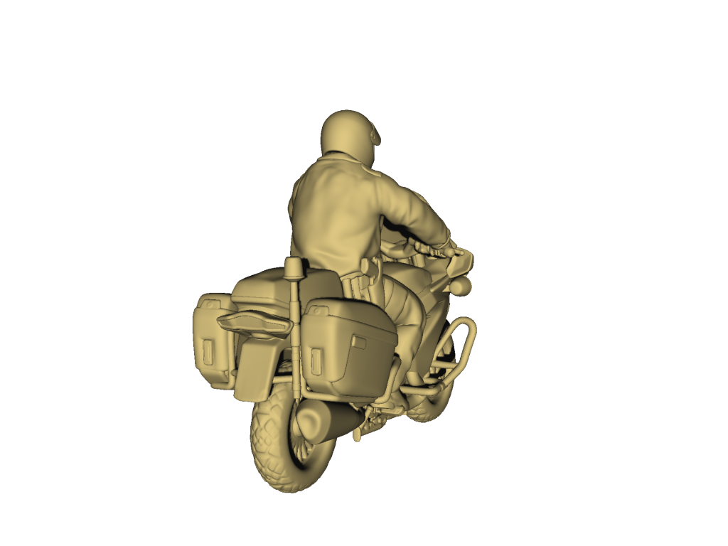 Mm855 Police Motorbike And Rider Figure