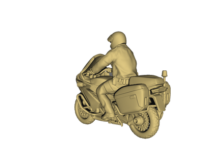 Mm855 Police Motorbike And Rider Figure