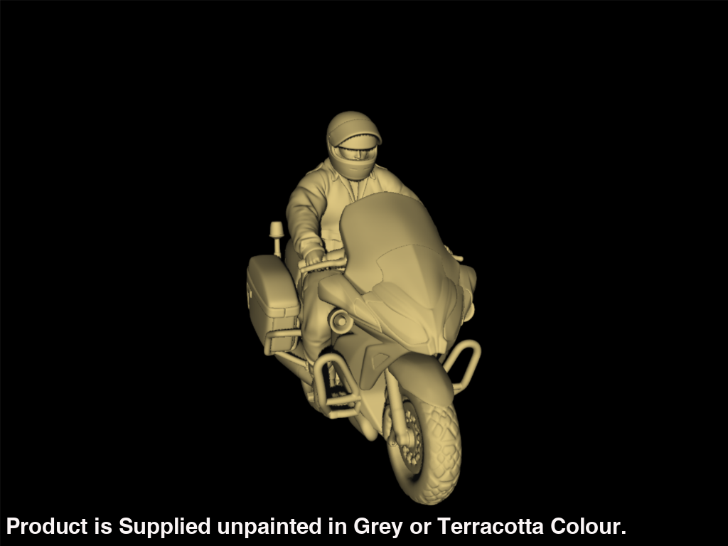 Mm855 Police Motorbike And Rider Figure