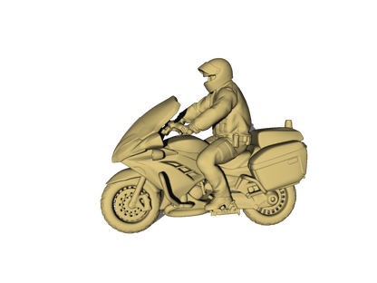 Mm855 Police Motorbike And Rider Figure
