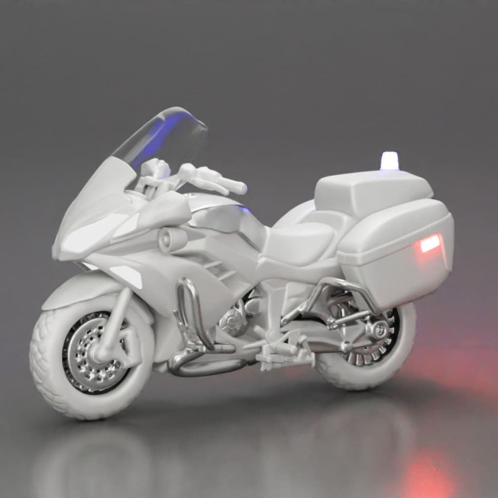 Mm856 Police Motorbike And Rider Stopped Figure