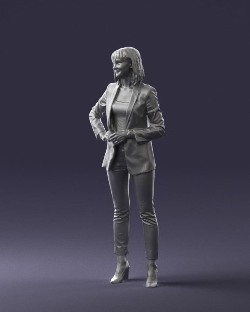 Mm860 Business Woman In Suit Figure