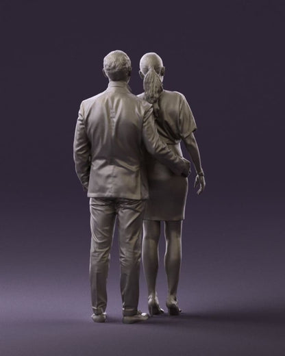 Mm865 Smart Male And Female Couple Figure