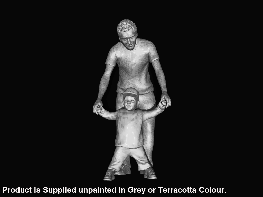 Mm877 Male And Toddler Walking Figure