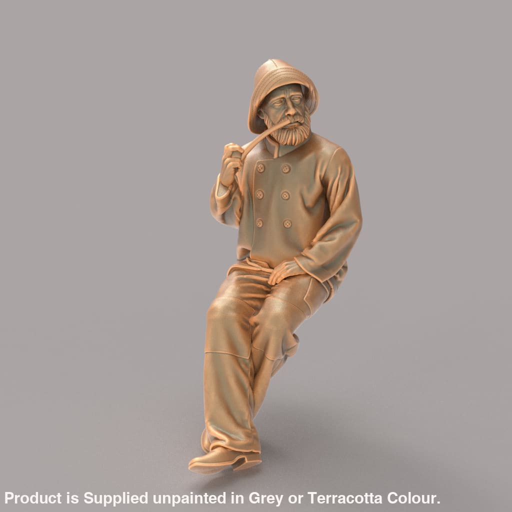 MM941 Fisherman Smoking Figure