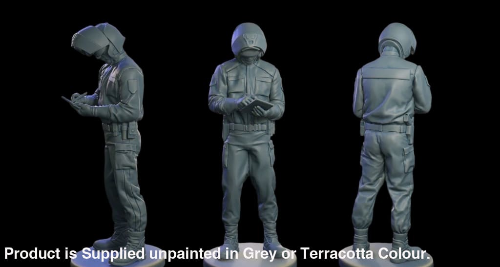 Mm967 Police Rider Armed Writing Ticket Figure