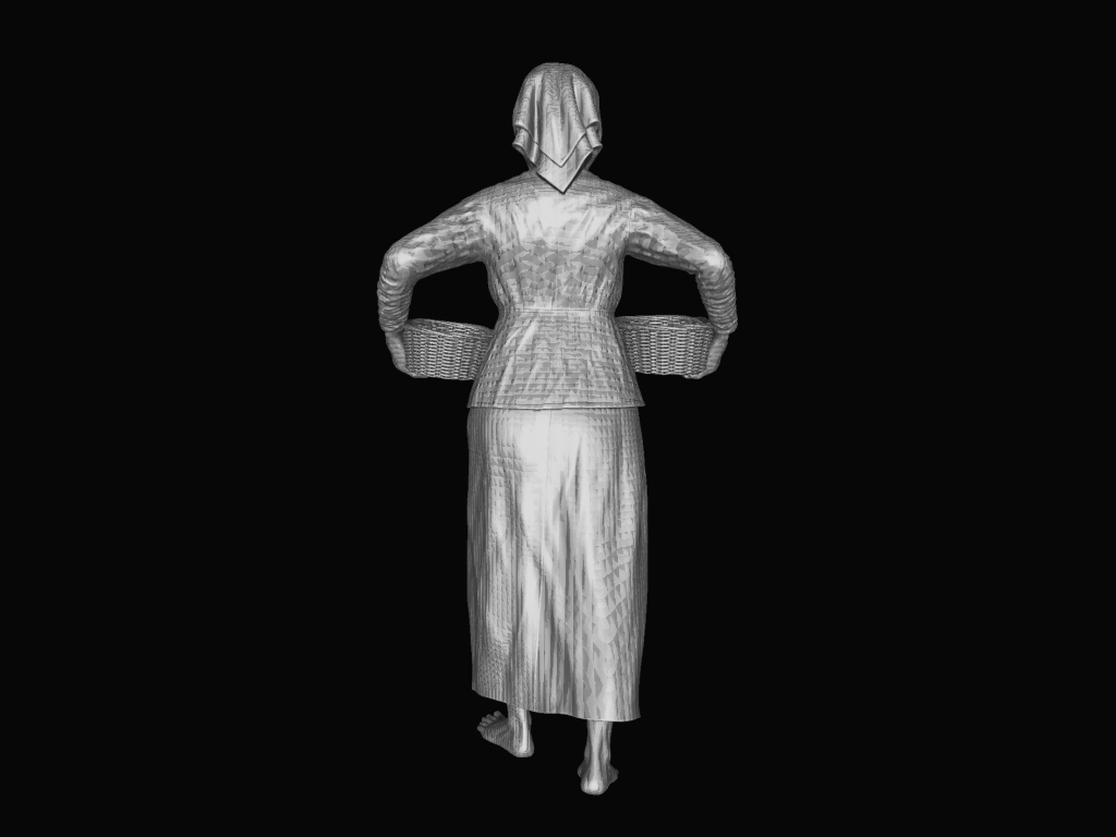 Mm979 Farmers Wife With Basket Figure