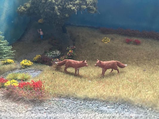 MMA009 Standing/Walking Fox x 3 Animal