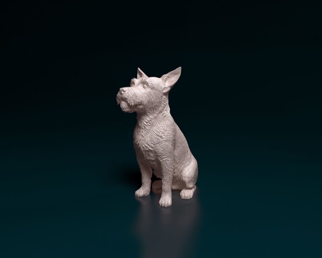 MMD047 Jack Russell wire haired 1:32 Animal