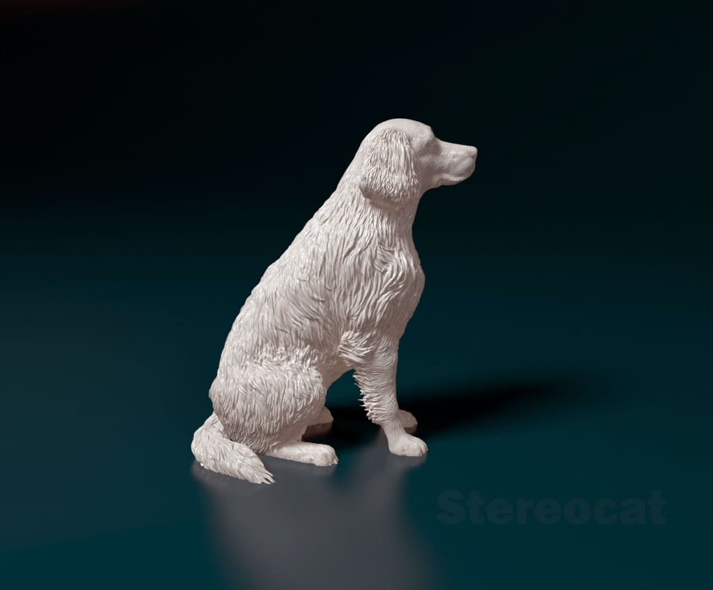 MMD056 Retriever mix breed dog 1:32 Animal