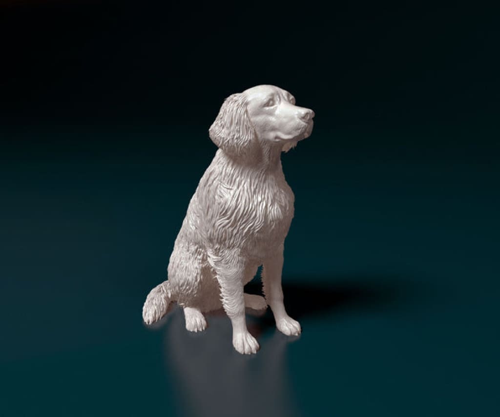 MMD056 Retriever mix breed dog 1:32 Animal