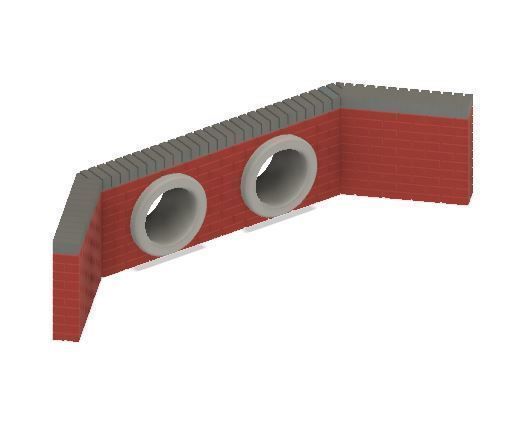 PJD105 Model Railway Brick Pipe Culverts