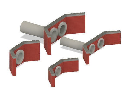 PJD105 Model Railway Brick Pipe Culverts