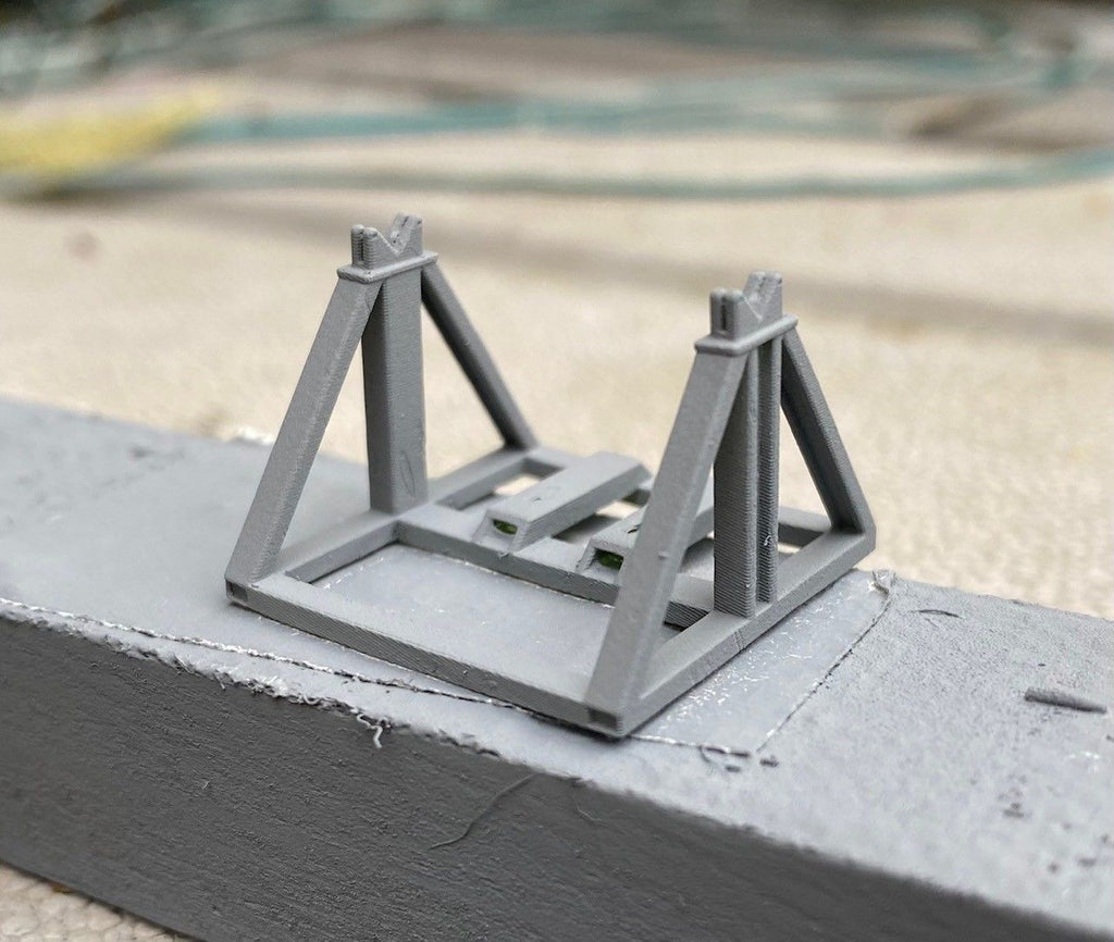 PJD092 Model Railway Cable Drum Jack and Stand