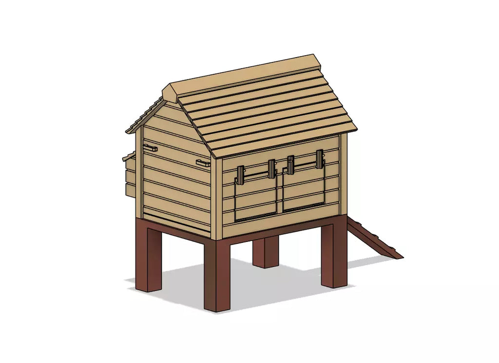 PJD094 Model Railway Chicken House