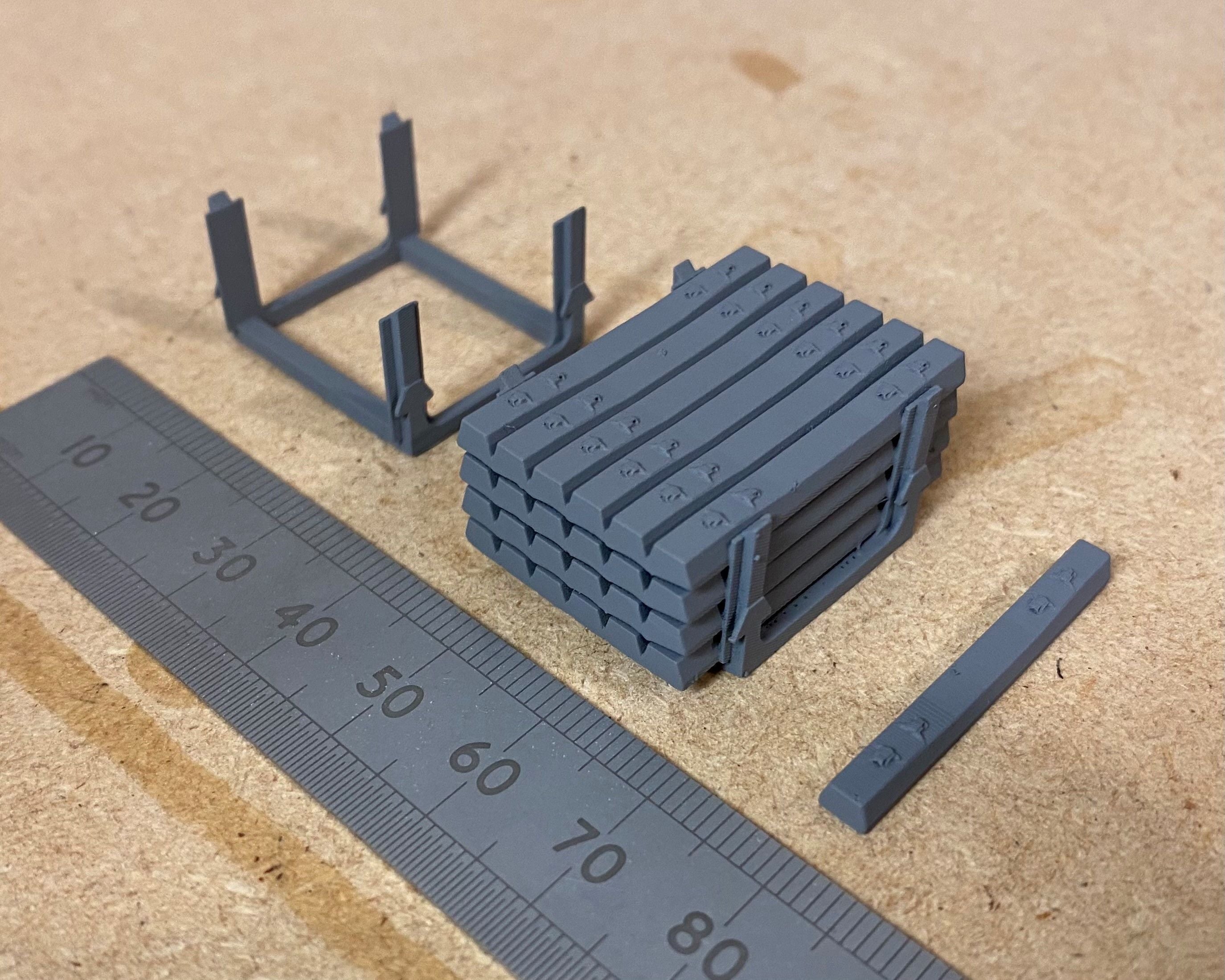 PJD046  Model Railway Concrete Sleepers in Frame