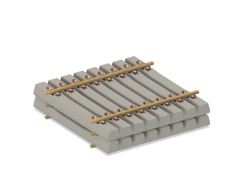 PJD091  Model Railway Concrete Sleepers Stacked