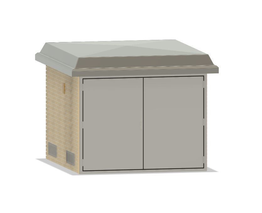 PJD065 Model Railway Electricity Substation Building