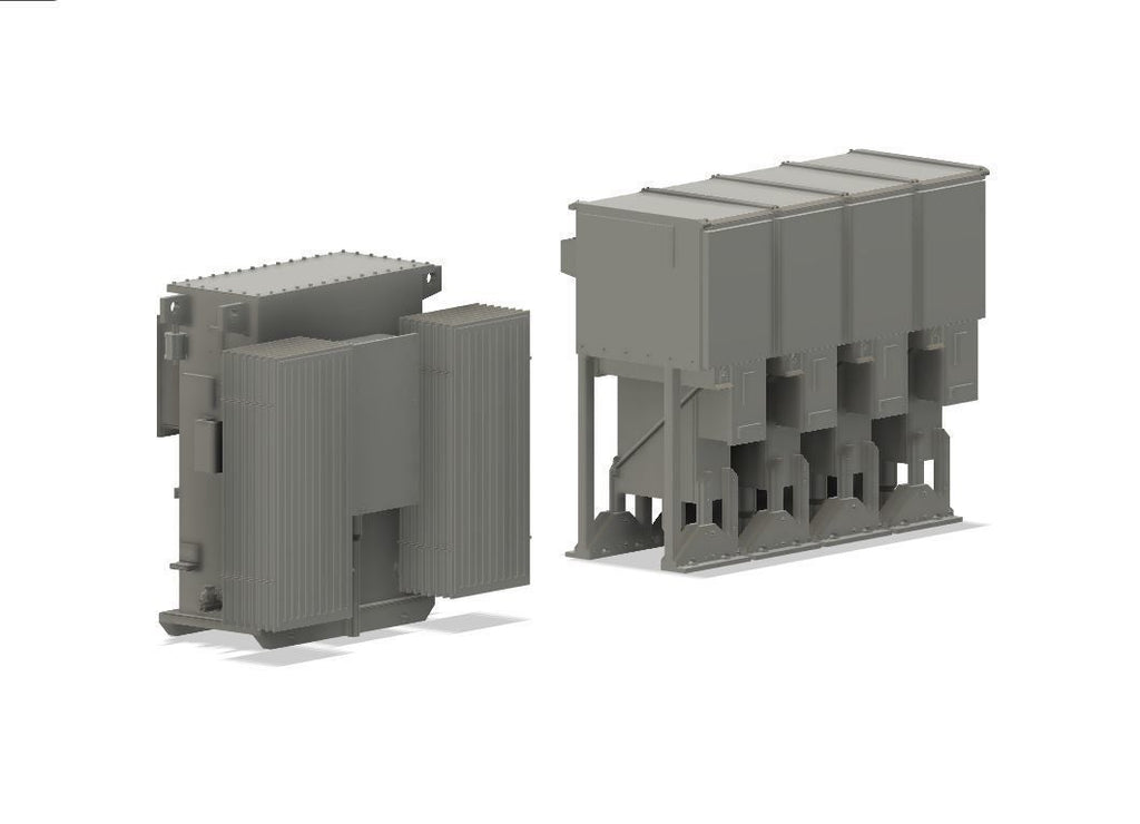 PJD040 Model Railway Industrial Electrical Sub Station Transformers