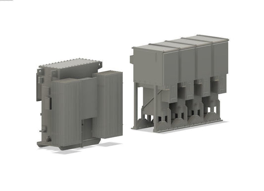 PJD040 Model Railway Industrial Electrical Sub Station Transformers
