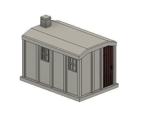 PJD017  Model Railway Lineside Concrete Huts