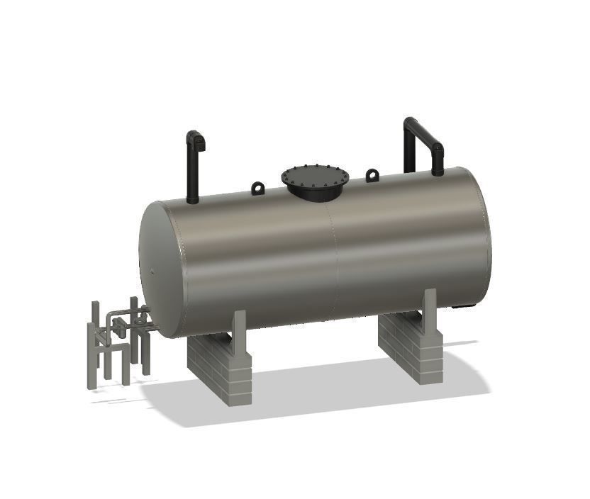 PJD058  Model Railway Oil Tank and Bund