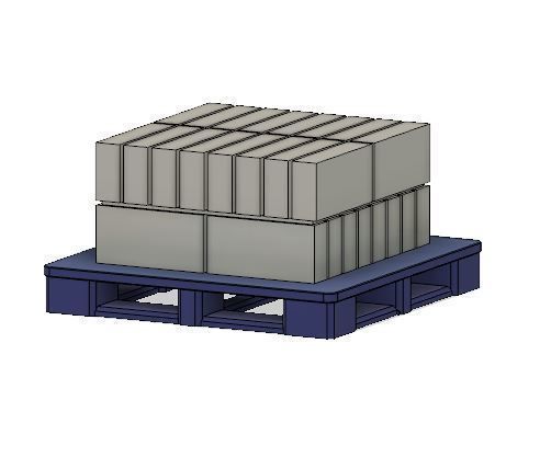 PJD090  Model Railway Breeze Block Stacks