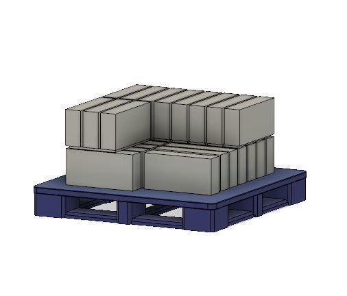 PJD090  Model Railway Breeze Block Stacks