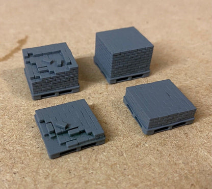 PJD089  Model Railway Brick Pallet Stacks