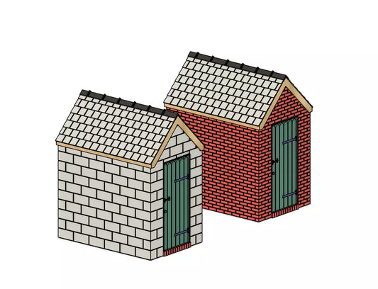 PJD096 Model Railway Small External Brick Building x 1