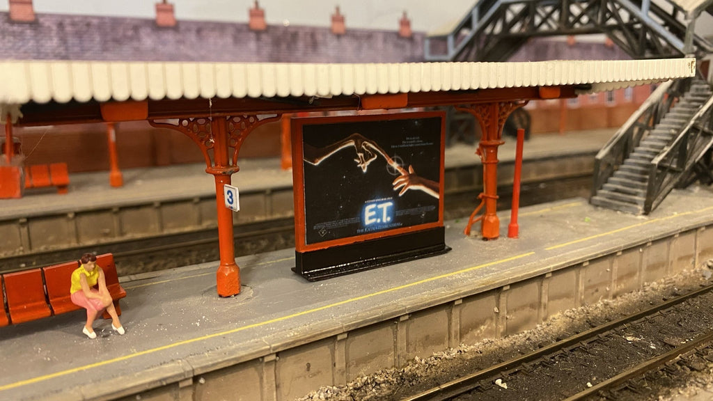 PJD049  Model Railway Railway Station Poster Board