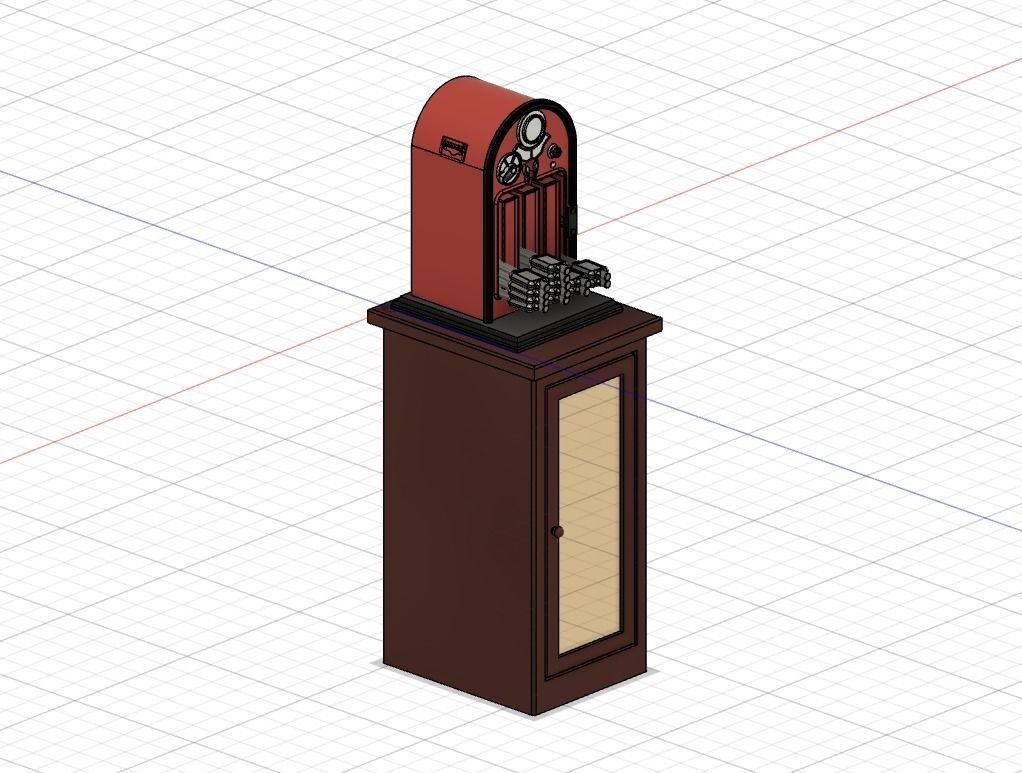 PJD006 Model Railway Token Machine on Cabinet x 2