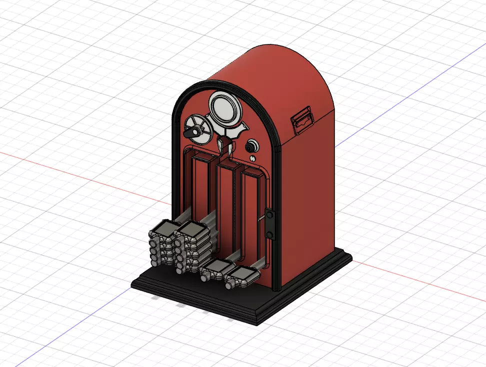PJD006 Model Railway Token Machine on Cabinet x 2