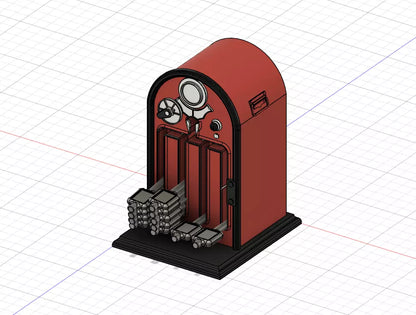 PJD006 Model Railway Token Machine on Cabinet x 2