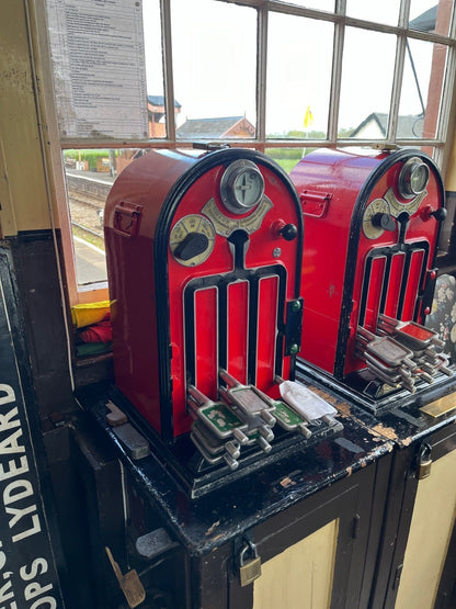 PJD006 Model Railway Token Machine on Cabinet x 2