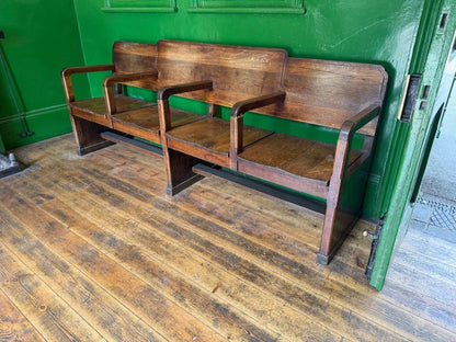 PJD095 Model Railway Waiting Room Wooden Bench