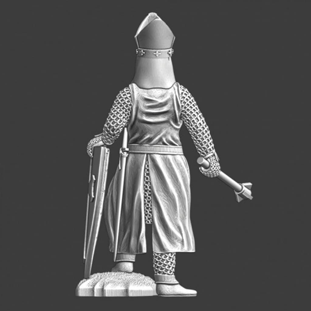 NCM006 Medieval Bishop - with Shield and Mace Medieval Figure