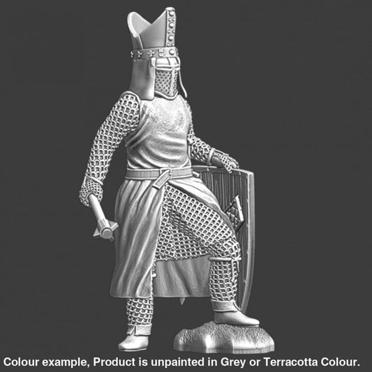 NCM006 Medieval Bishop - with Shield and Mace Medieval Figure