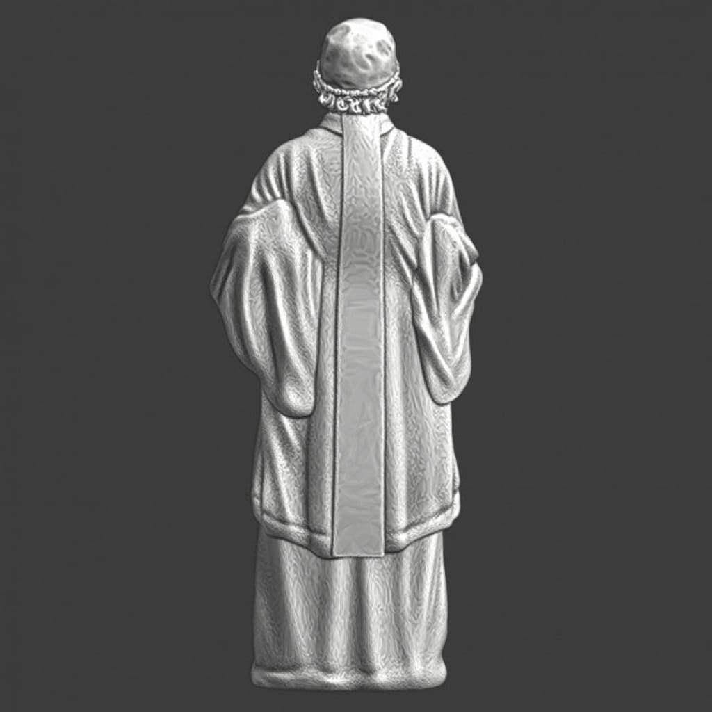 NCM007 Medieval Clerk with wine bottle Medieval