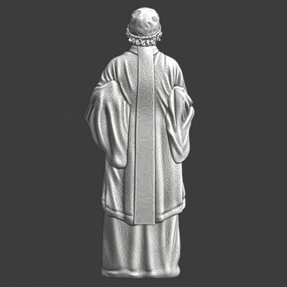 NCM007 Medieval Clerk with wine bottle Medieval