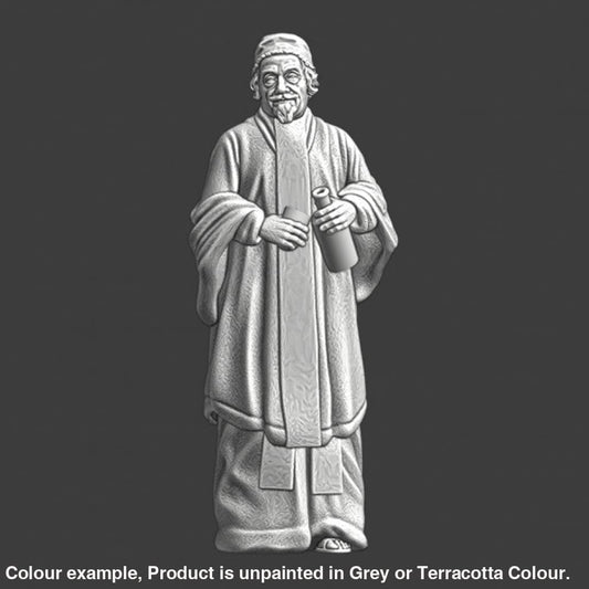 NCM007 Medieval Clerk with wine bottle Medieval