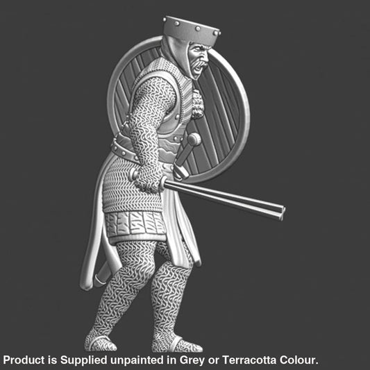 NCM012 Medieval infantryman with barmace Medieval Figure