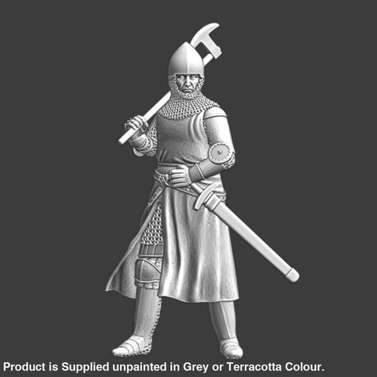 NCM014 Medieval knight with axe on shoulder Medieval Figure