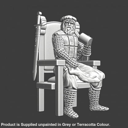 NCM016 Old medieval knight sitting and drinking Medieval Figure