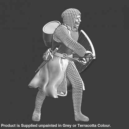 NCM021 Medieval Squire drawing his Sword Medieval Figure